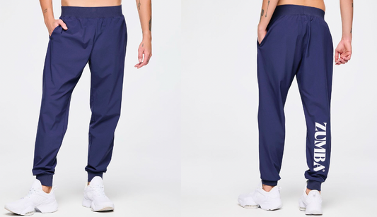 Zumba Out Loud Men's Stretch Woven Slim Ankle Joggers