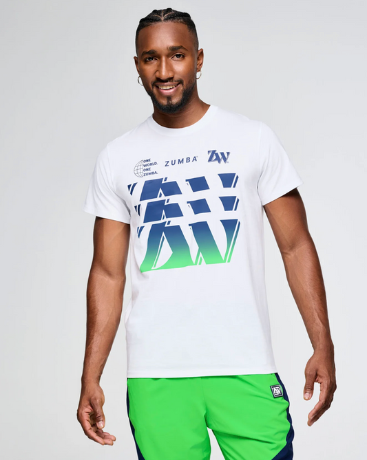 Zumba Out Loud Crew Neck Tee - White
