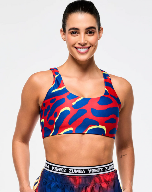 Victory Racerback Scoop Clean Finish Bra - Red