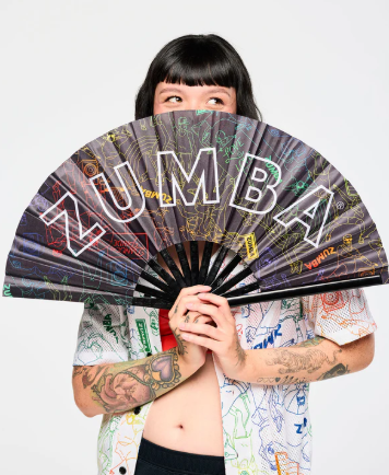 Zumba Fan - Black Rainbow