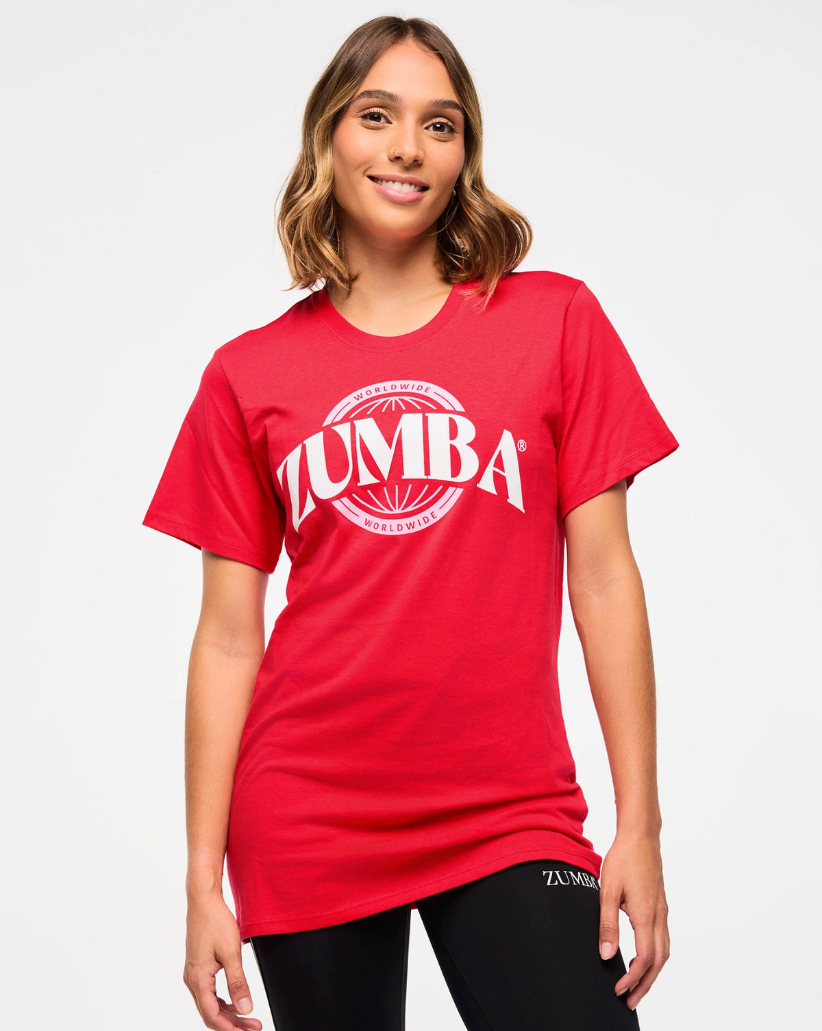 Zumba Haus Unisex Crew Neck Tee - Red Cherry