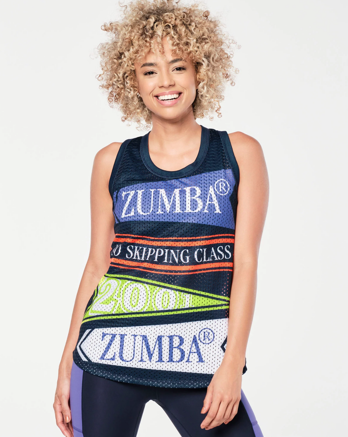 Zumba Prep Basketball Tank - Blue