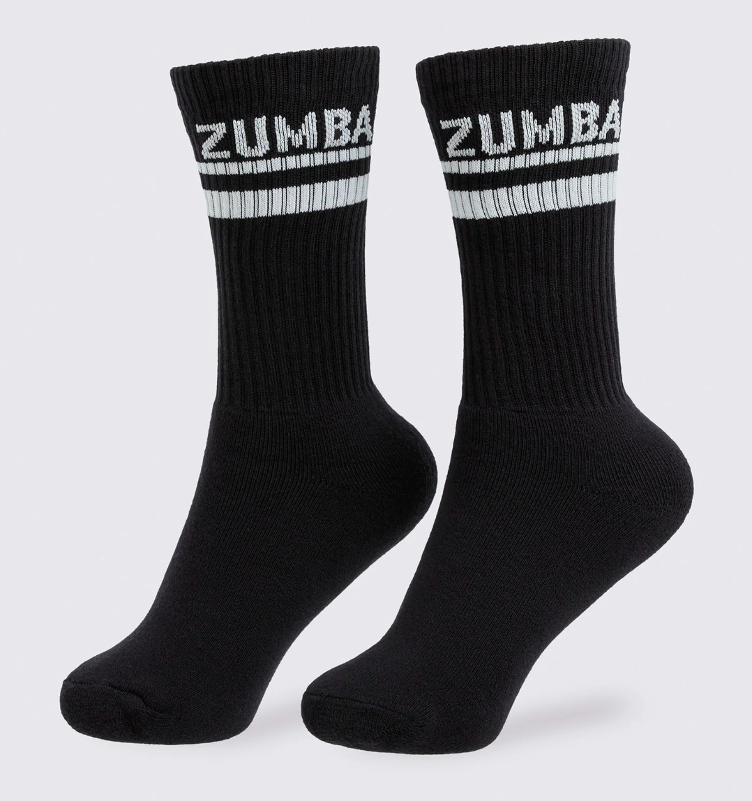 Zumba Core Plush High Socks - Bold Black