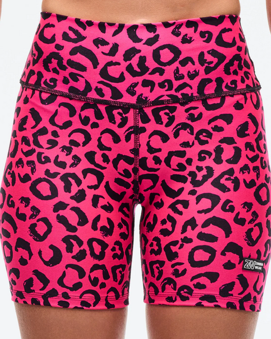 Sizzlin' High Waisted Biker Shorts - Pink