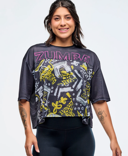 Sizzlin' Mesh Boxy Crop Top
