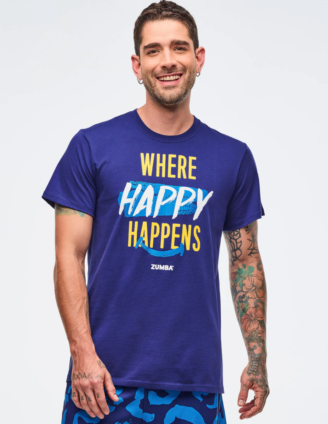 Sizzlin' Crew Neck Tee - Soft Navy
