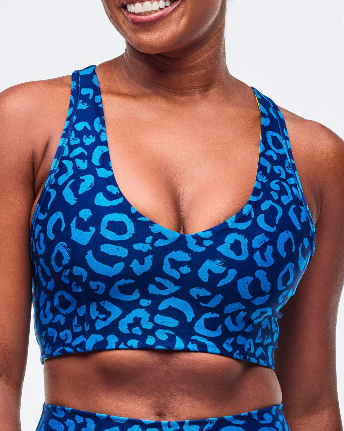 Sizzlin' Reversible Racerback V-Bra - Blue