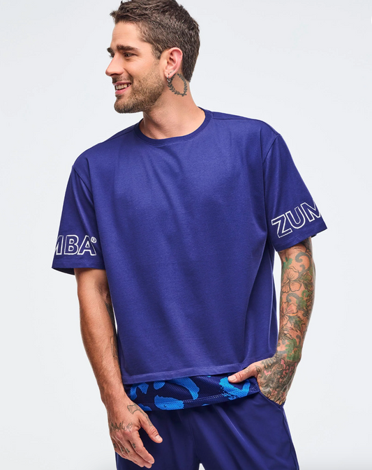 Sizzlin' Men's Crew Neck Tee With Double Layered Hem
