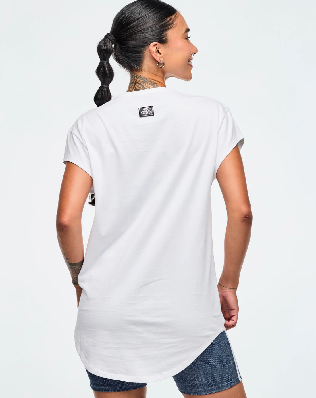 ZWxGW Men's Crew Neck Round Hem Tee
