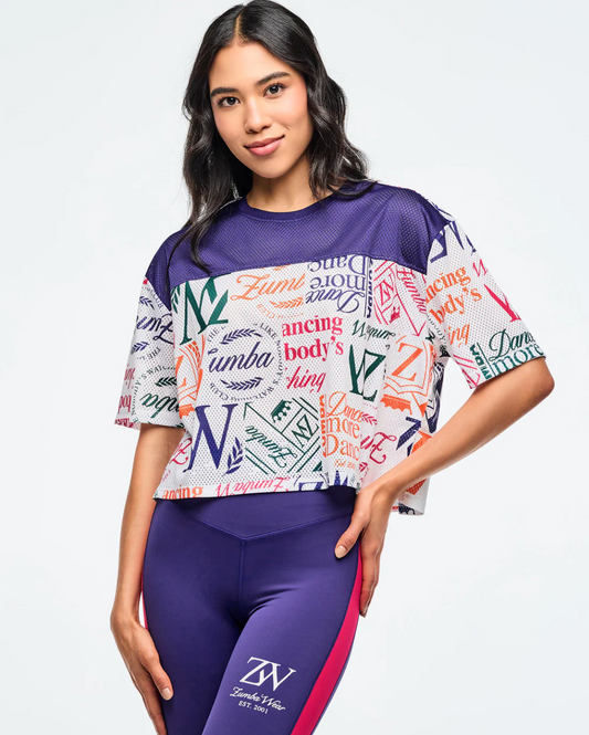 Class of 2001 Mesh Boxy Crop Top