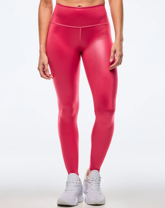 Apres Zumba Shiny High Waisted Ankle Leggings