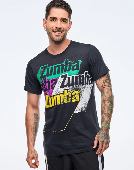Apres Zumba Unisex Crew Neck Tee - Black