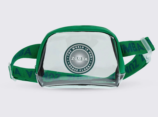 Apres Zumba Clear Belt Bag - Green