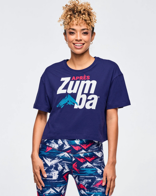 Apres Zumba Crew Neck Crop Top
