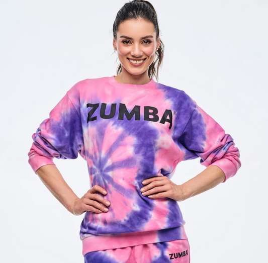 Neon Pullover Sweatshirt - Pink/Purple