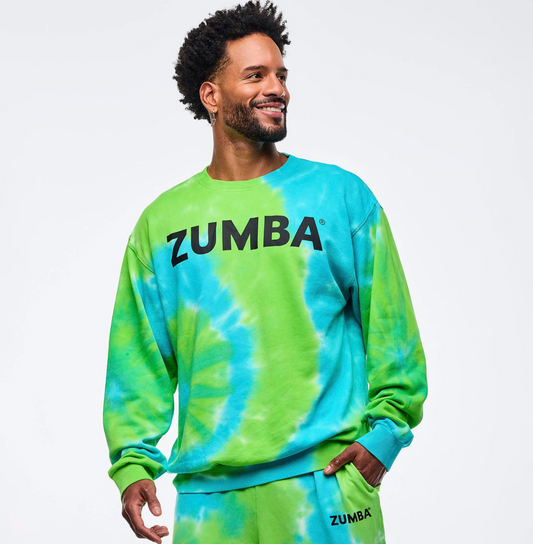 Neon Pullover Sweatshirt - Blue/Green