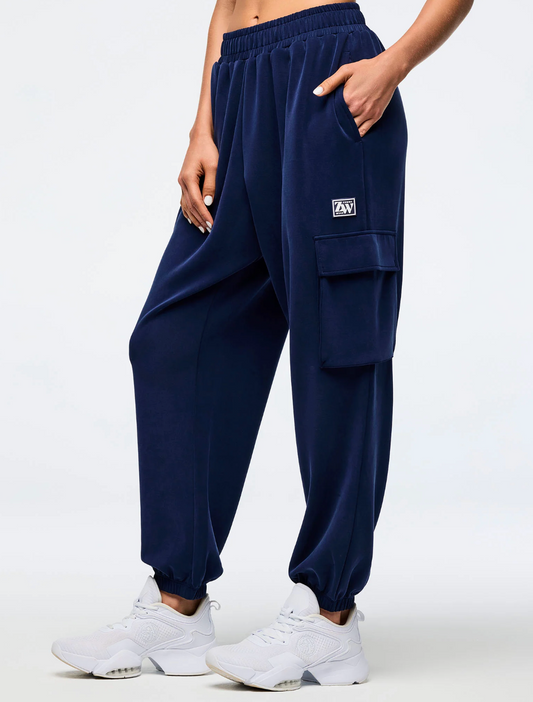 Apres Zumba Modal Slouch Cargo Pants - Indigo