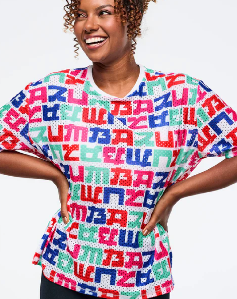 Eastern Flavor Boxy Mesh Top With Side Slits