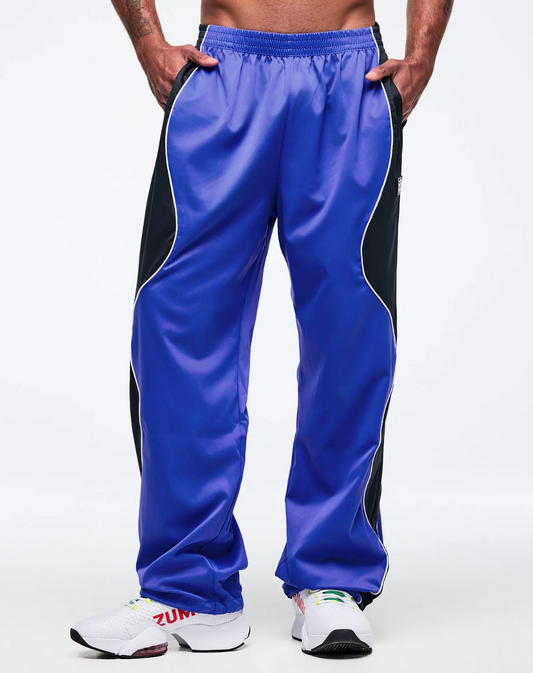 Latin Movement Wavy Track Pants - So Into Blue