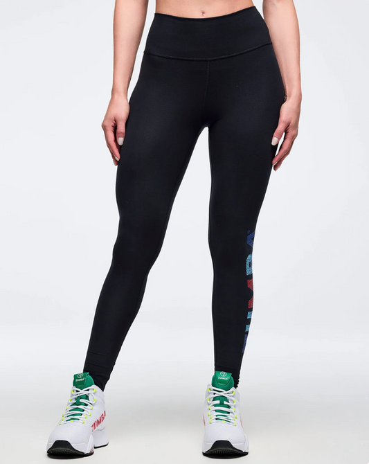 Latin Movement High Waisted Ankle Leggings