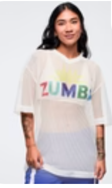 Latin Movement Oversized Mesh Top