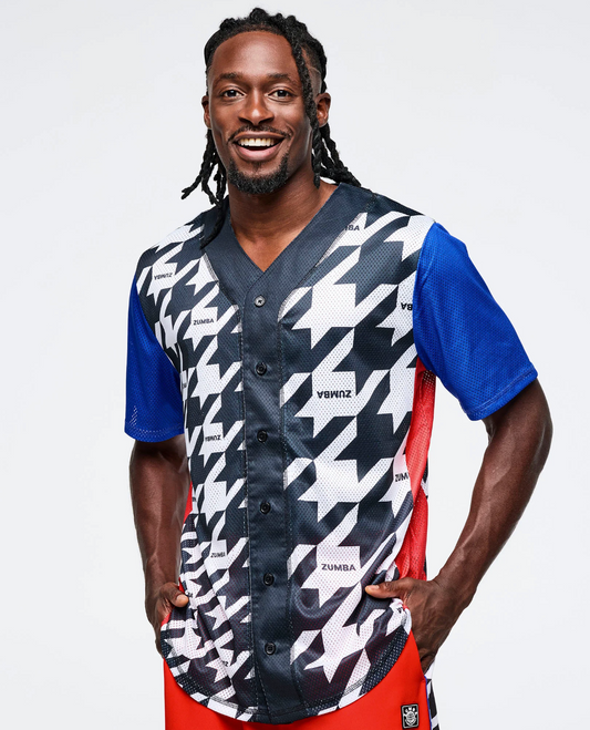Zumba Amour Baseball Button-Up Jersey