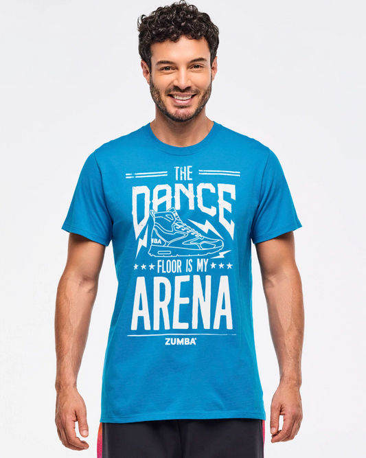 Zumba Libre Crew Neck Tee - Peek-A-Blue
