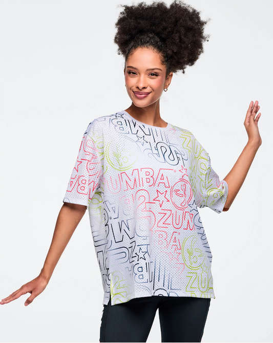 Zumba 25 Boxy Mesh Top