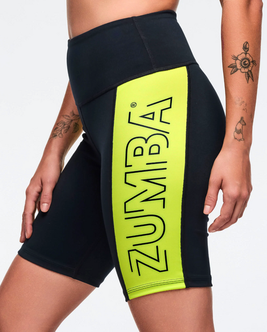 Zumba 25 High Waisted Biker Shorts