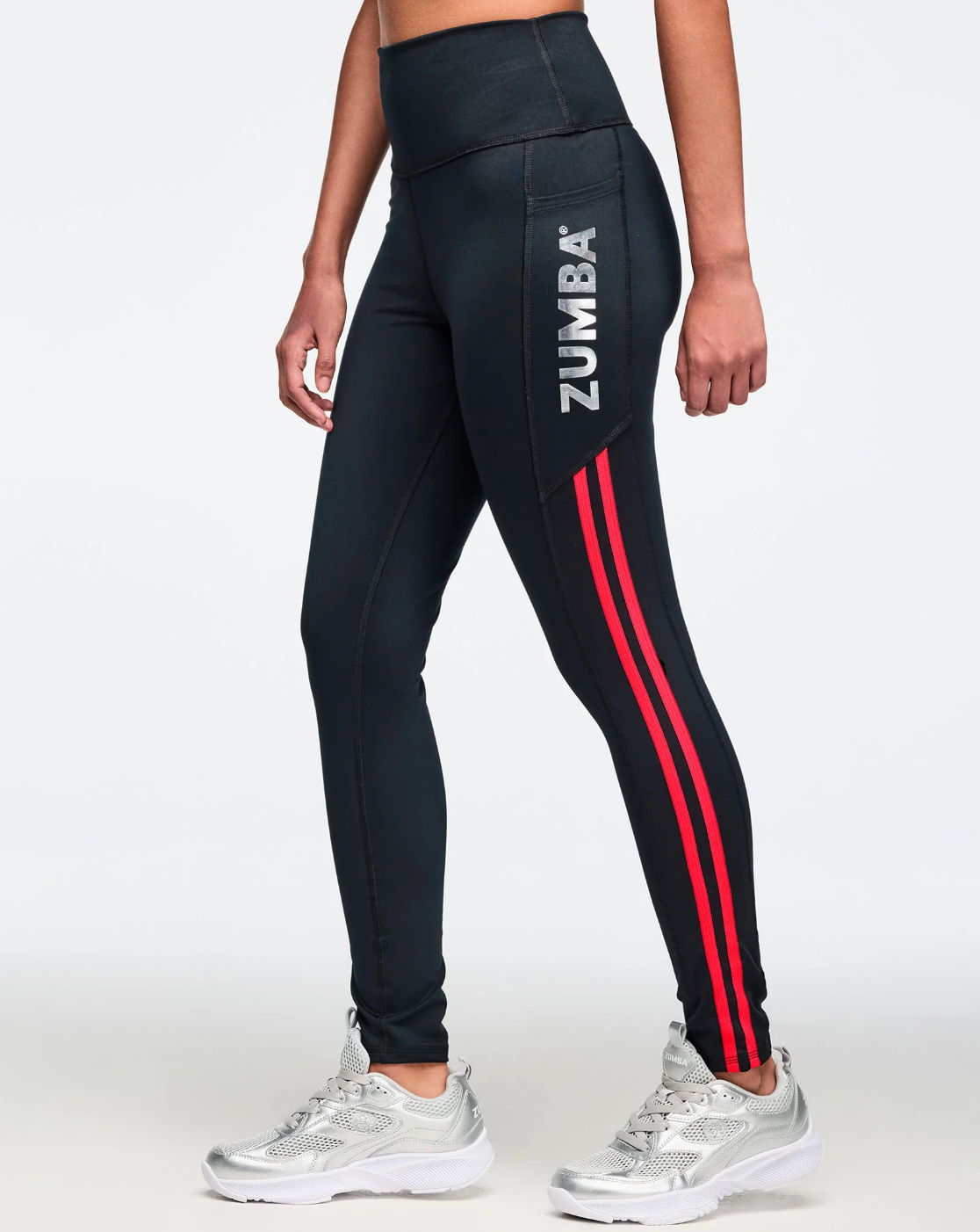 Zumba 25 High Rise Ankle Leggings - Bold Black