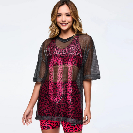 Zumba Sizzlin' Oversized Mesh Top