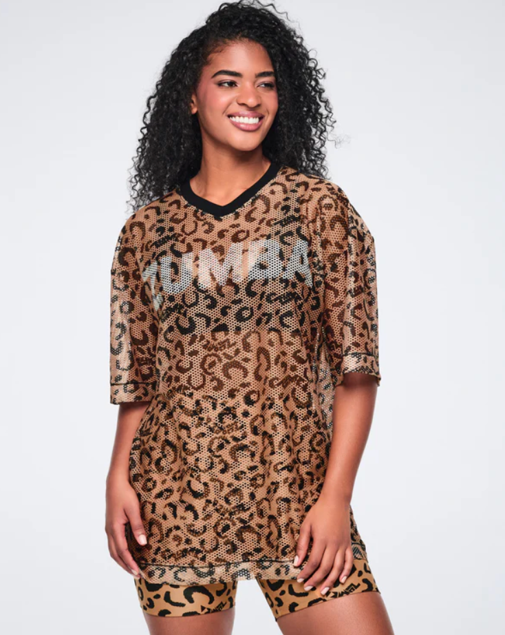 Zumba Wildbeat Oversized Mesh Top