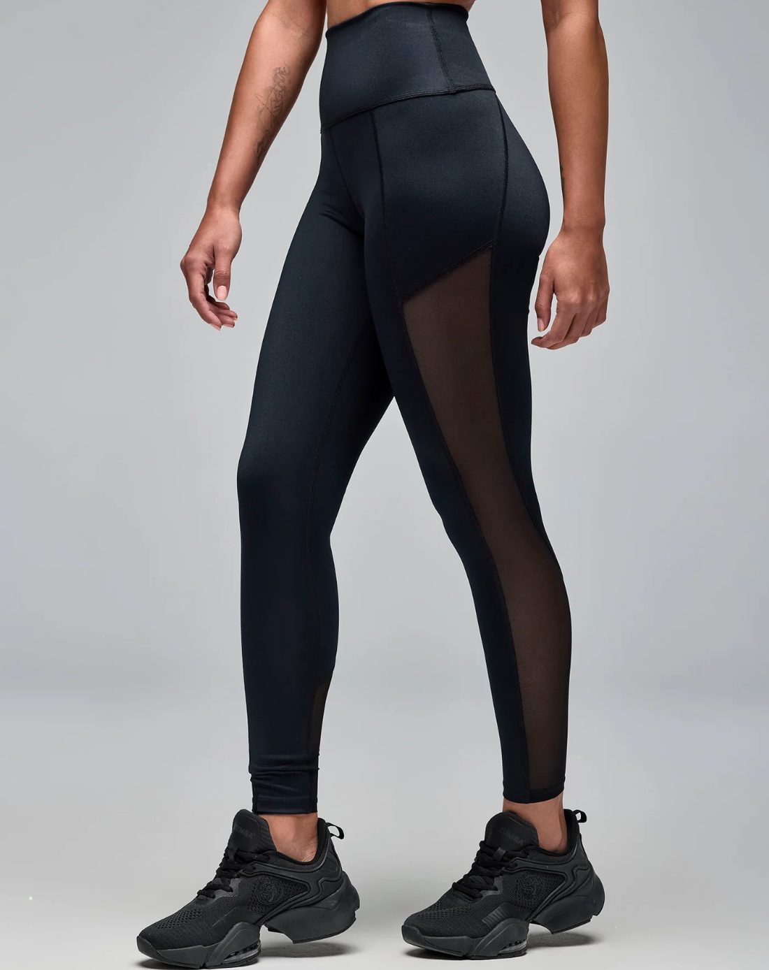 STRONG iD High Waisted Ankle Leggings With Inserts