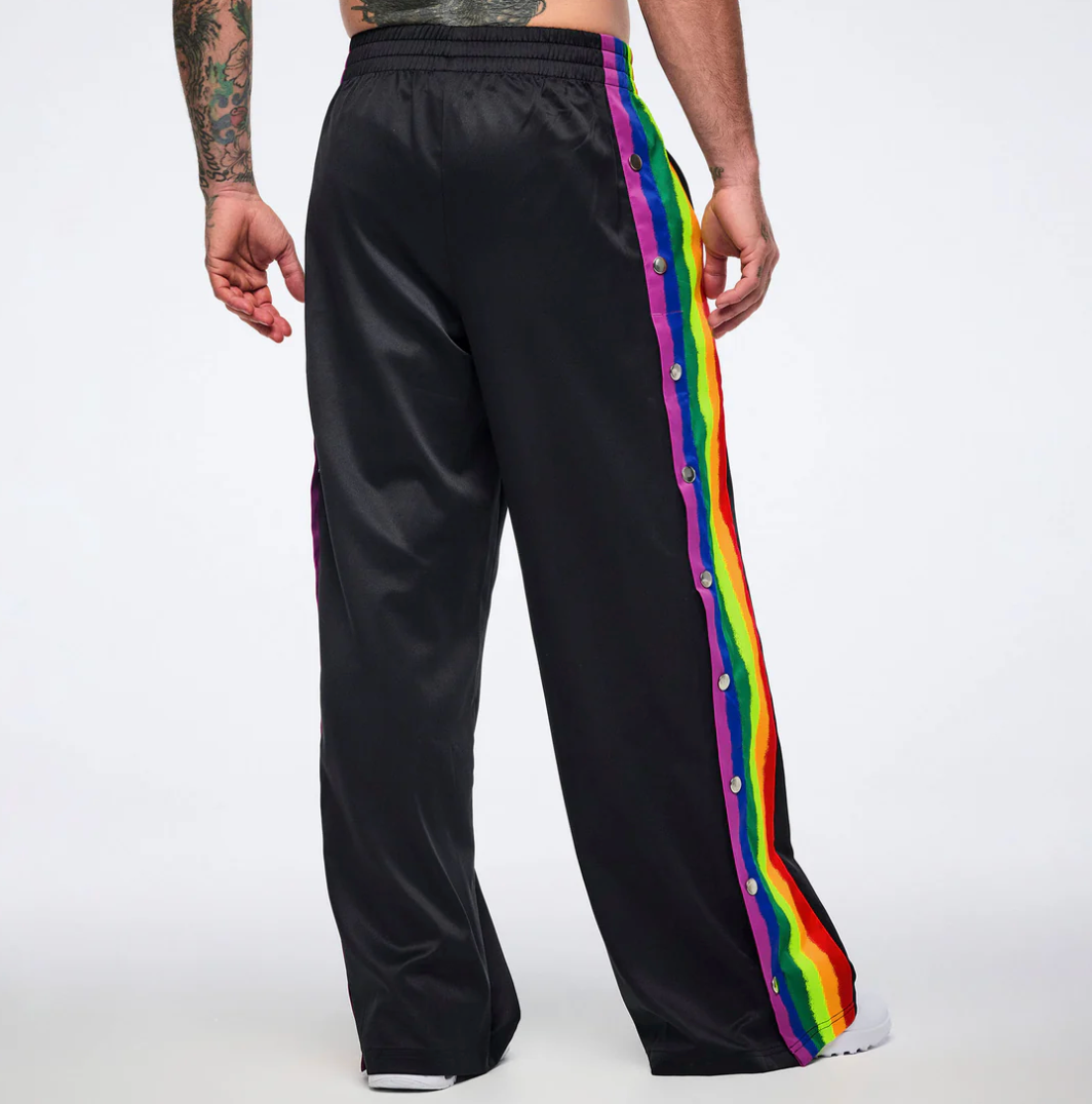 Pride Wide Leg Pants Side Snaps