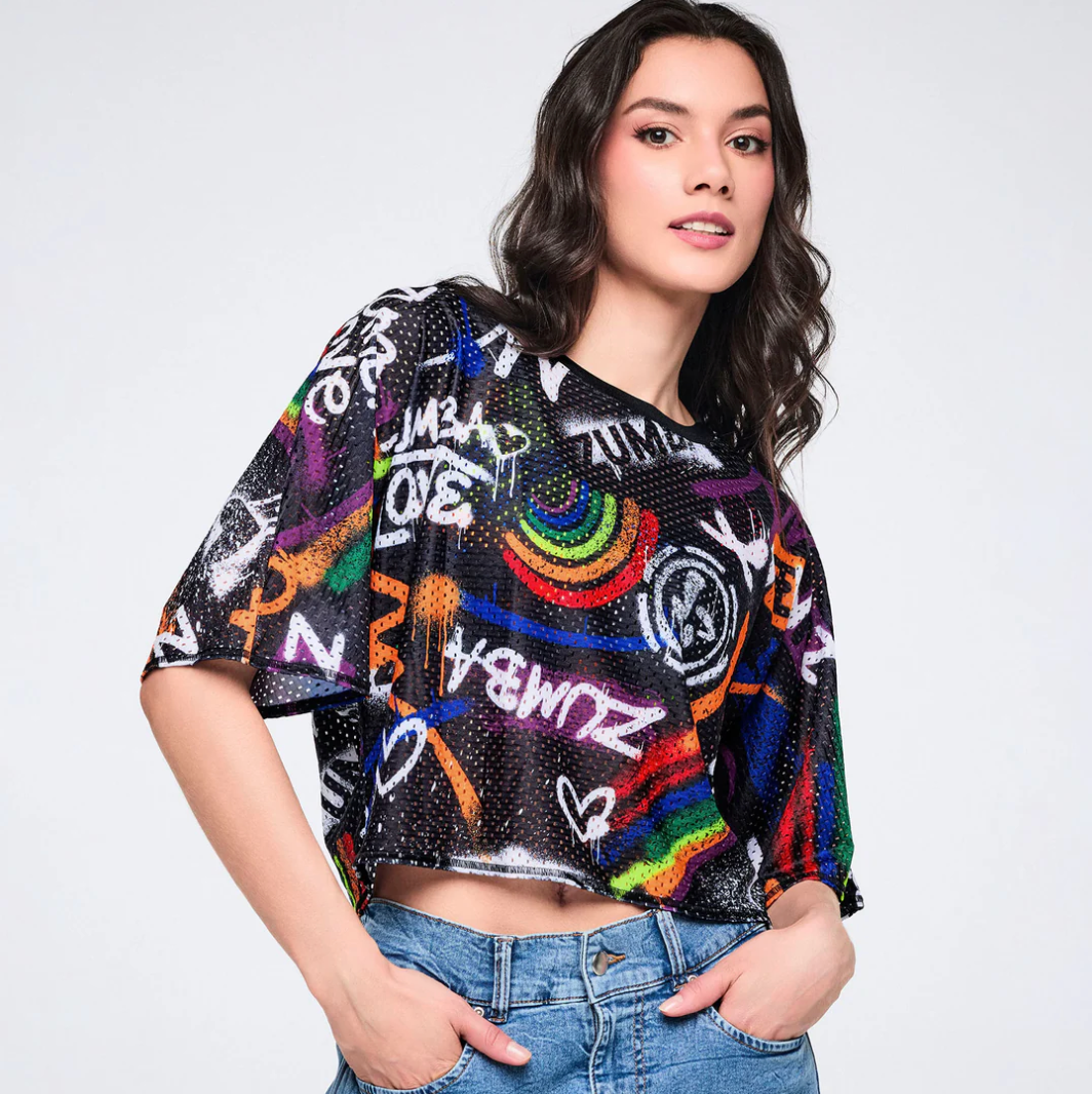 Pride Mesh Boxy Crop Top