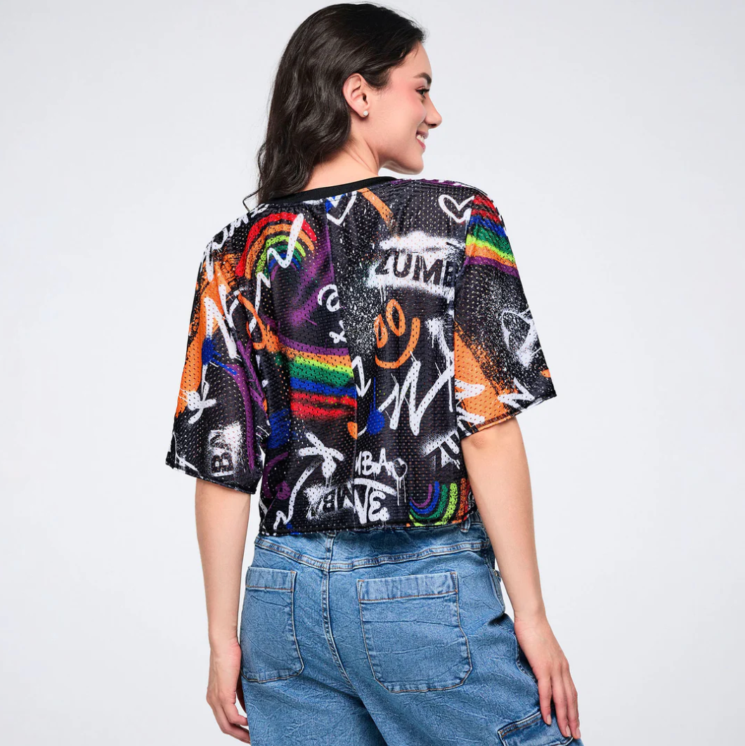 Pride Mesh Boxy Crop Top
