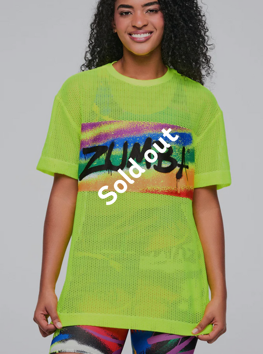 Pride Boxy Mesh Top