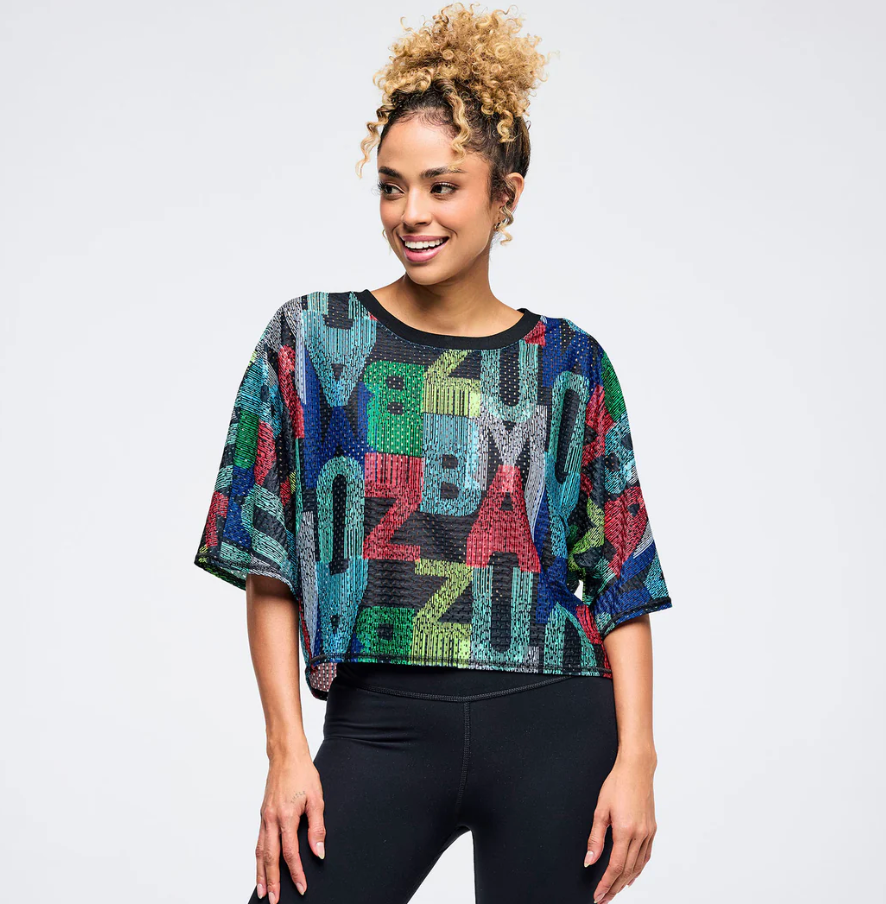 Latin Movement Boxy Dolman Crop Top