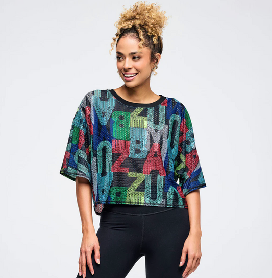 Latin Movement Boxy Dolman Crop Top