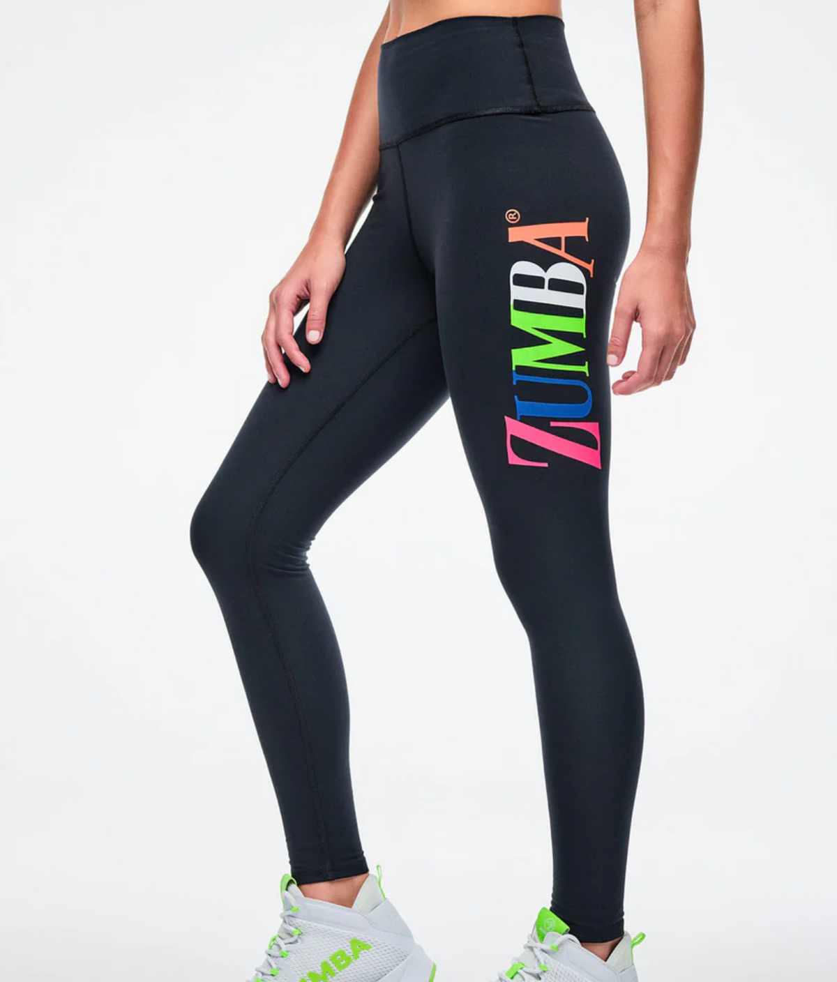 Dale-Z High Waisted Ankle Legging - Bold Black