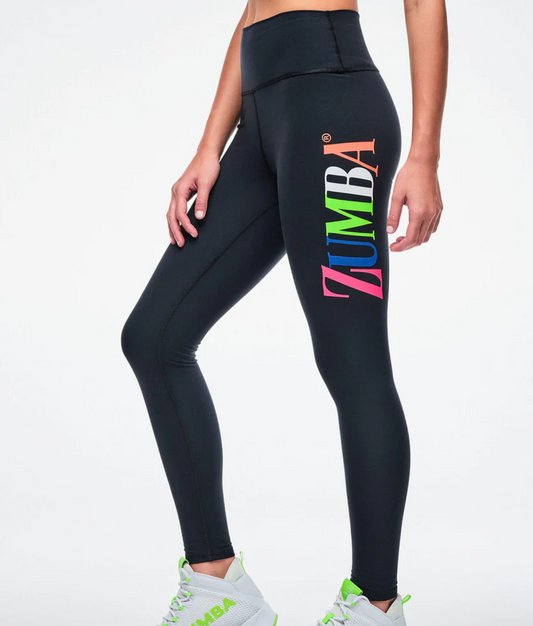 Dale-Z High Waisted Ankle Legging - Bold Black