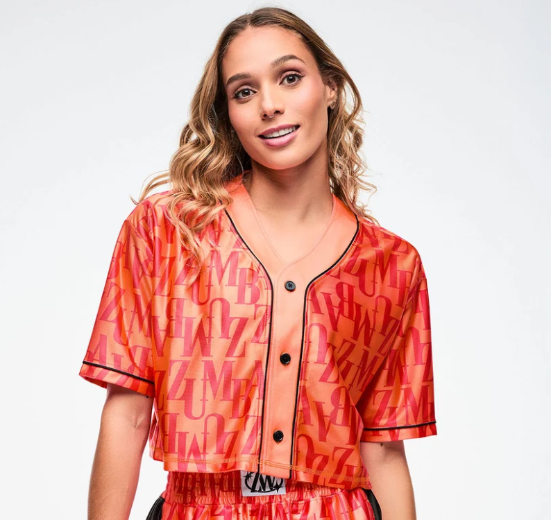 Dale-Z Oversized Crop Baseball Top