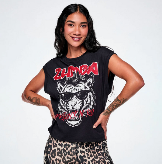 Rock 'n' Roll Extended Shoulder Loose Tank