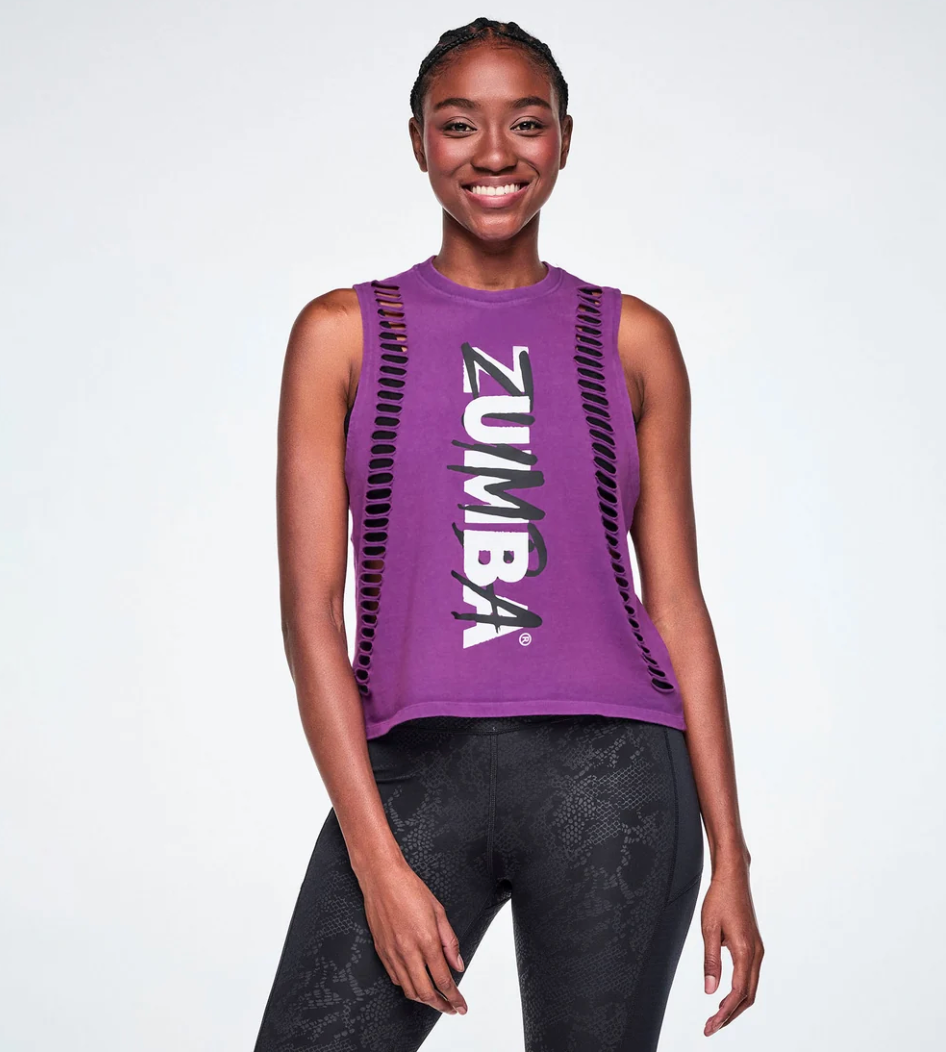 Rock 'n' Roll Muscle Tank With Slashes