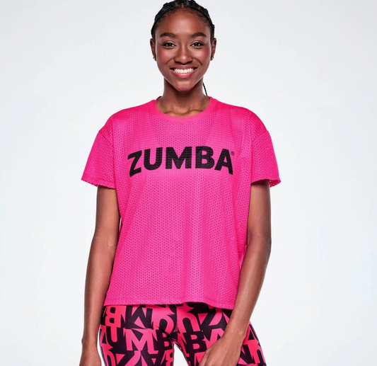 Ultrabright Mesh High Low Top - Pink