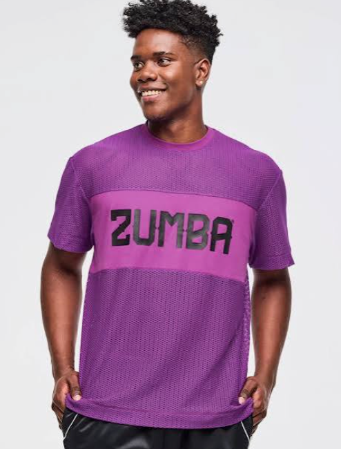 Ultrabright Mesh Boxy Top - Purple