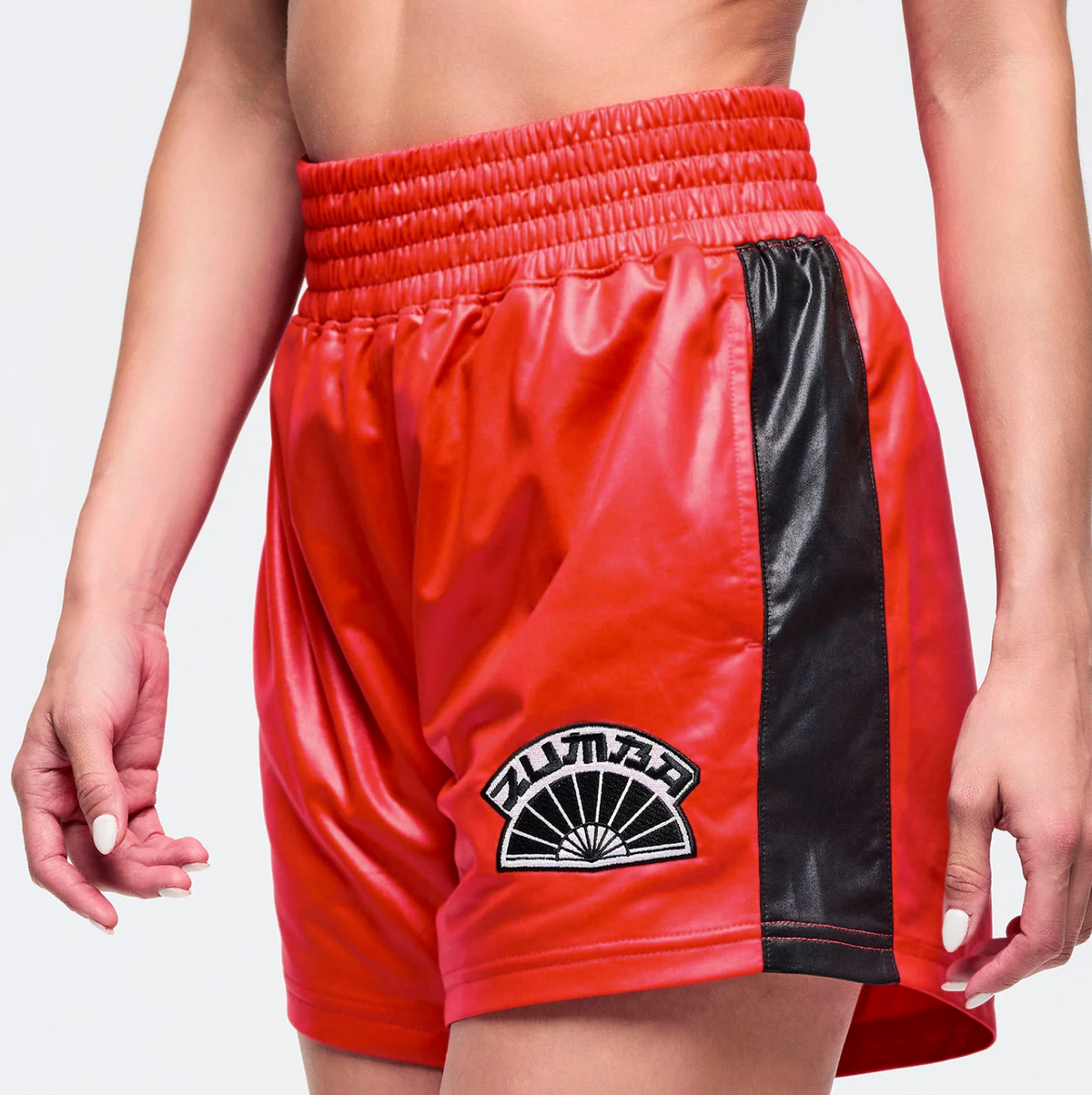 Eastern Flavor Boxing Shorts with Side Inserts - Red