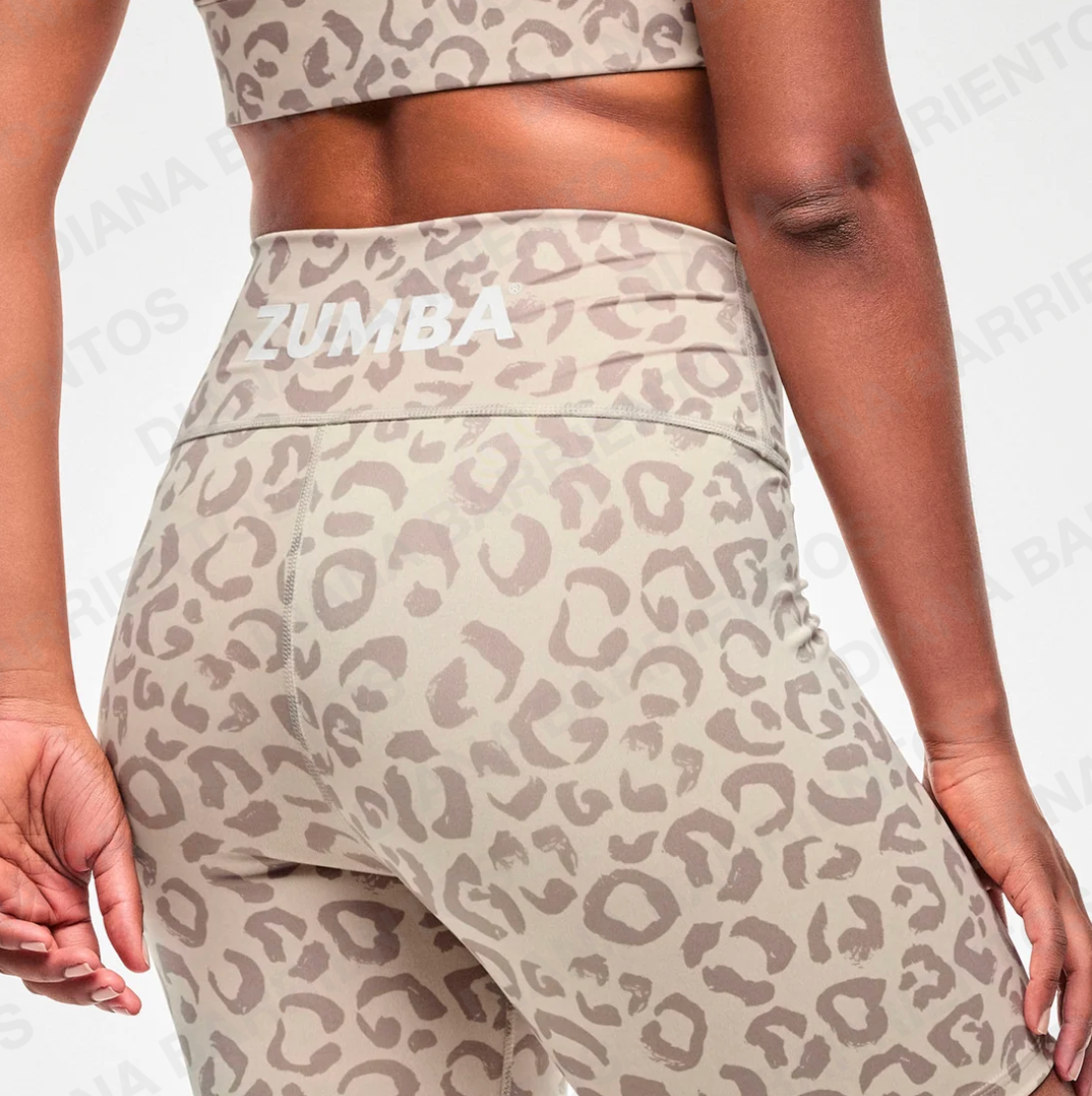 Zumba Modal Z-Lift High Waisted Biker Shorts - Beige