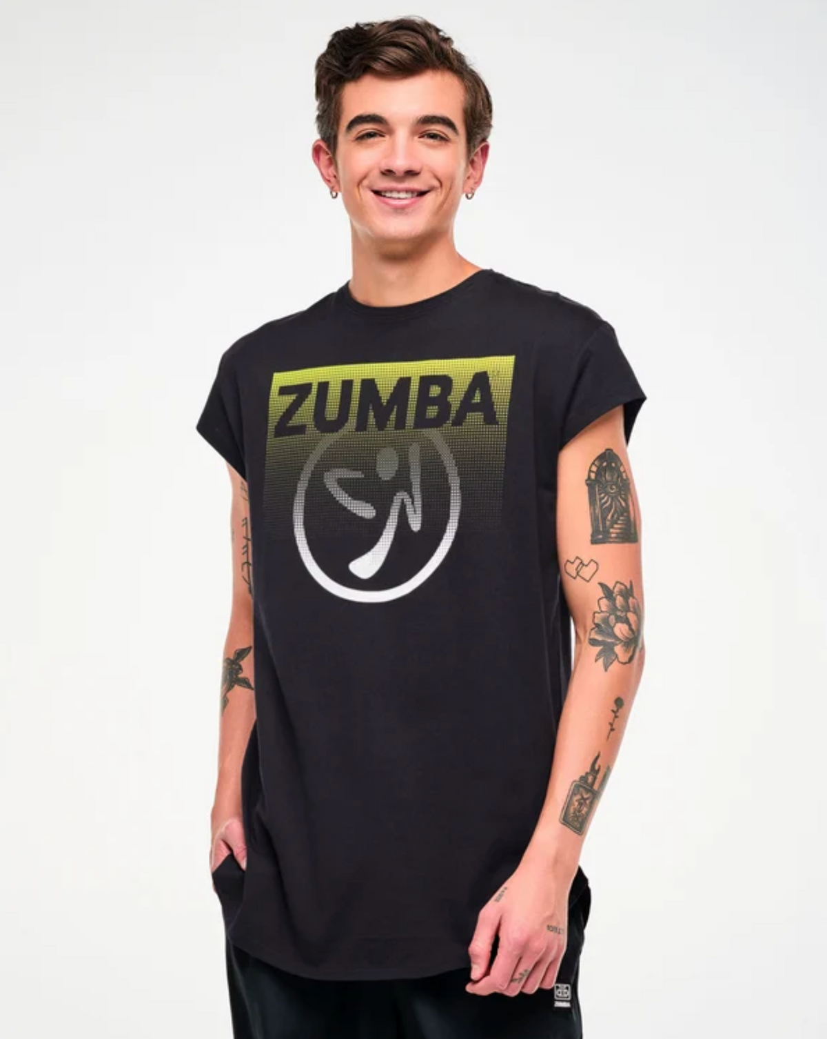 Electric Feel Men's Round Hem Tee - Black