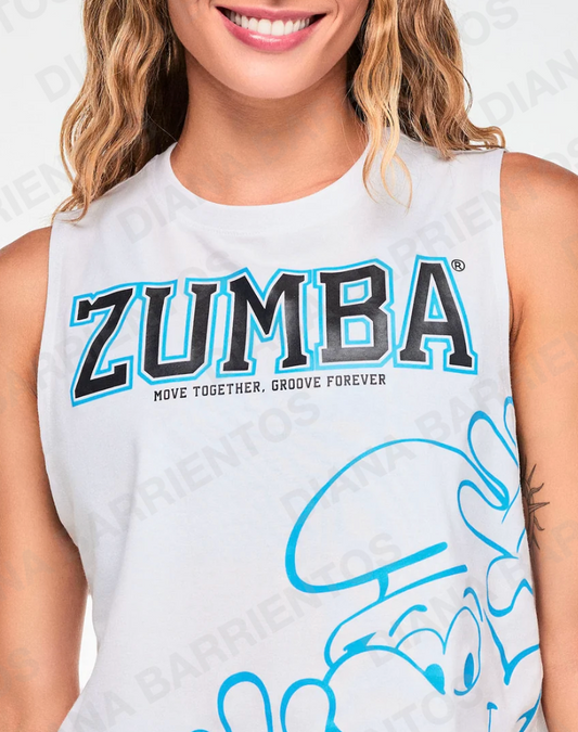 Zumba X The Smurfs Loose Muscle Tank